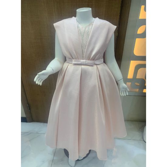 صورة فستان بناتي سهرة 4 الوان منفوش - M3469